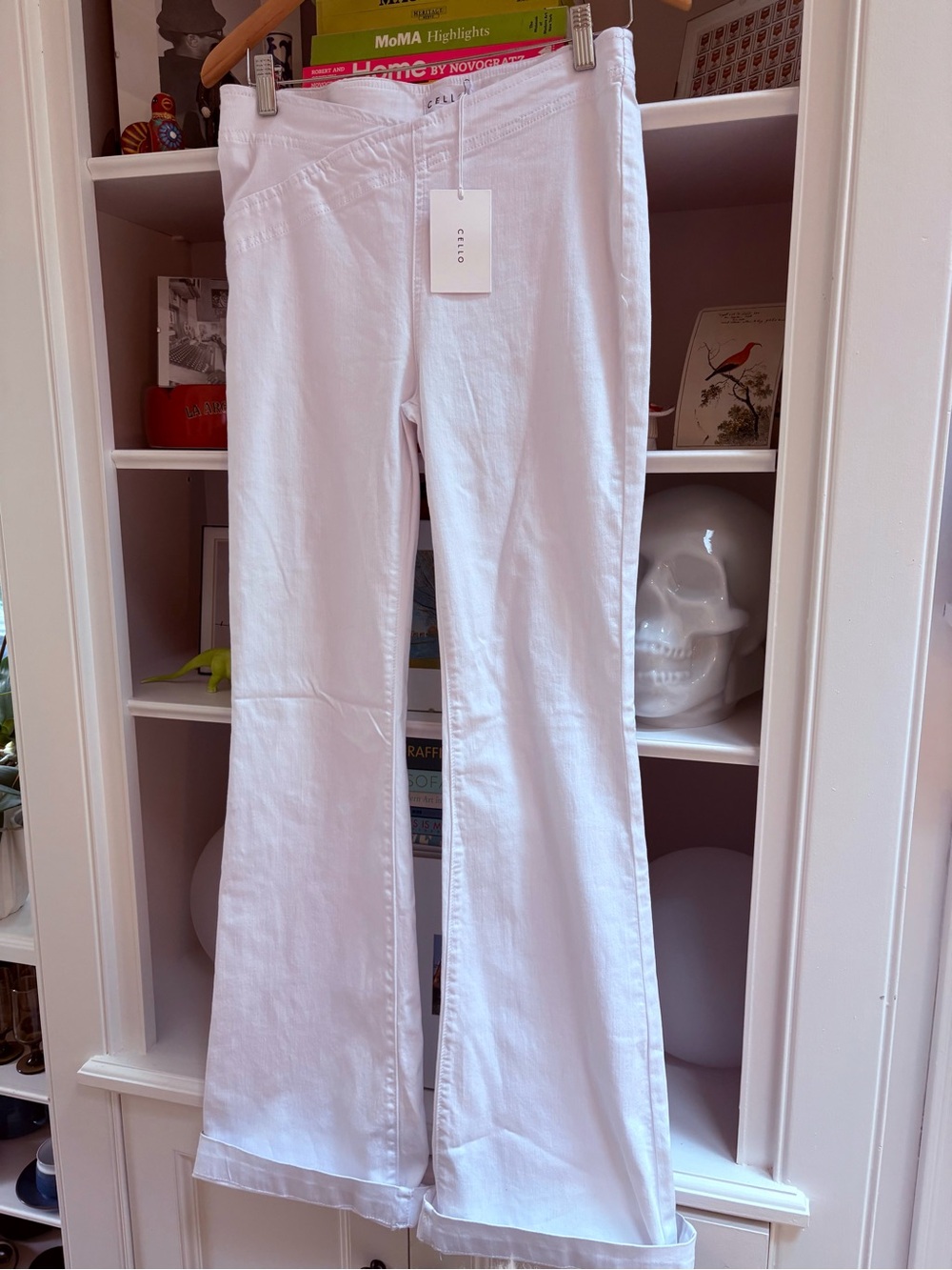 Cello White Women's Flare Jeans